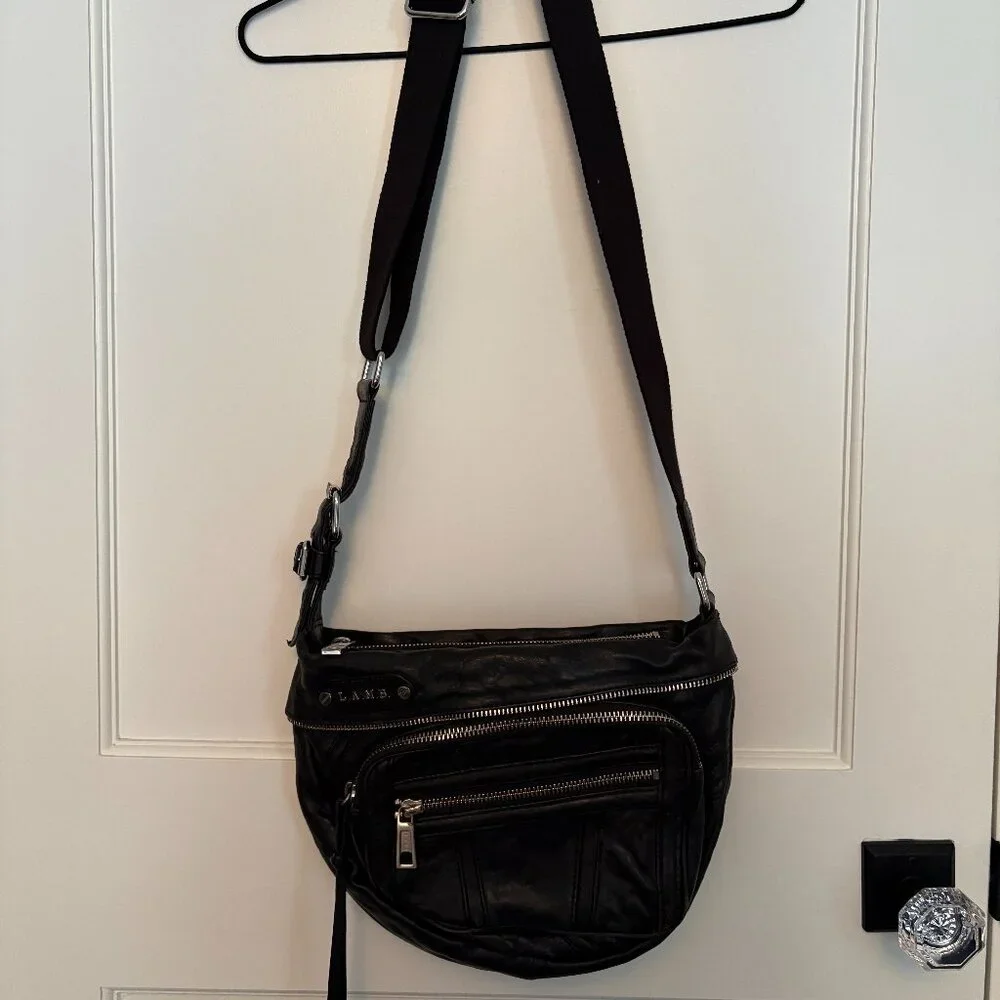 L.A.M.B Leather Crossbody Bag - Picture 1 of 12